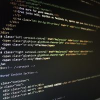 about-system Program code on screen for a product registration and reporting system